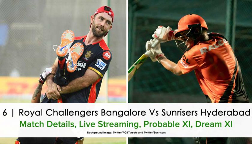 IPL 2021 Match 6: Bangalore vs Hyderabad